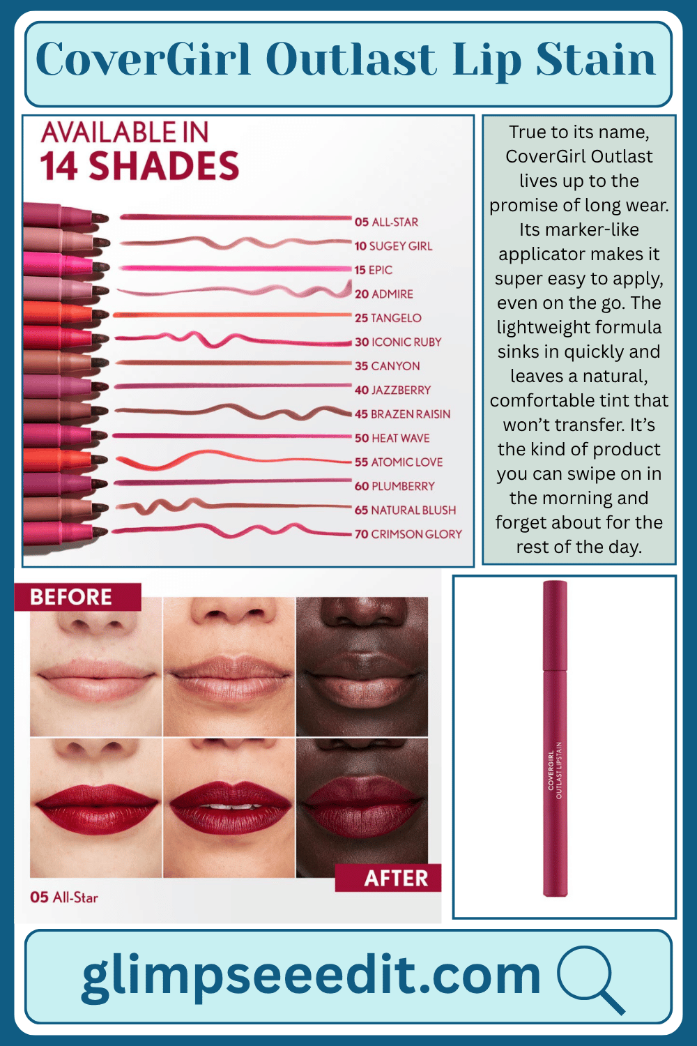CoverGirl Outlast Lip Stains