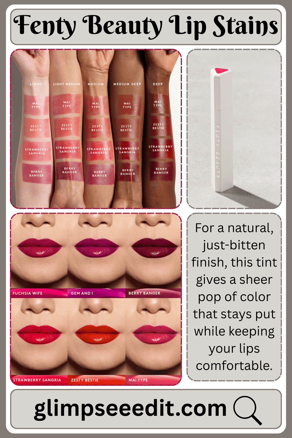 Fenty Beauty Lip Stains
