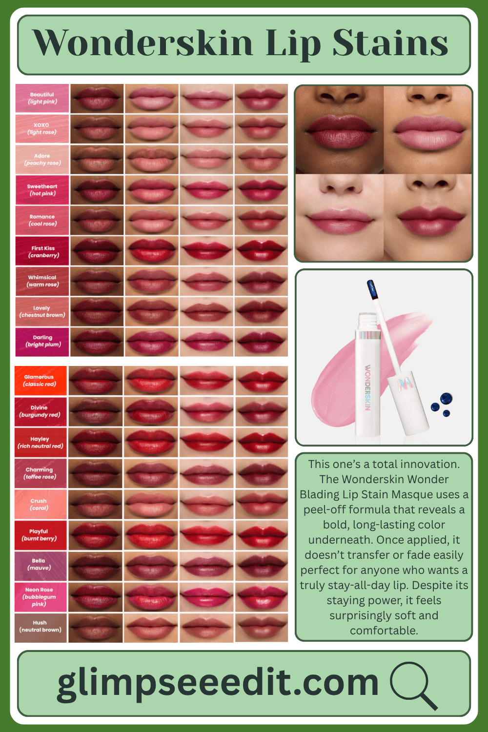 Wonderskin Lip Stains