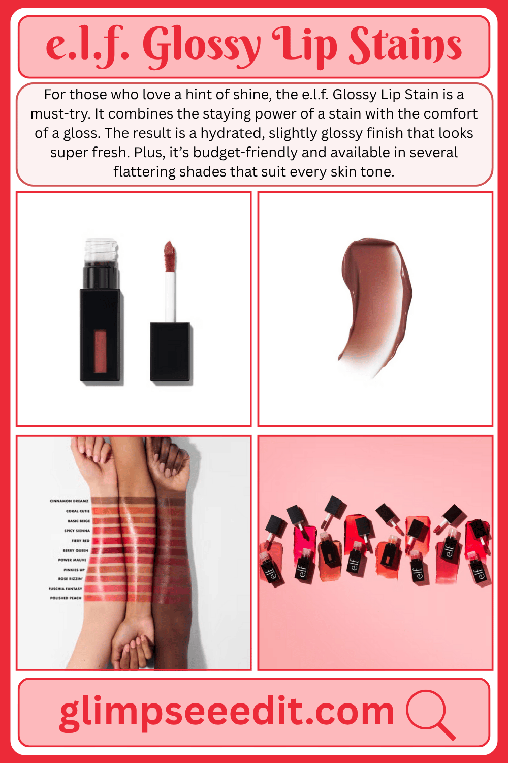 e.l.f. Glossy Lip Stains