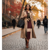 midi fall dress style | trendy fall dresses