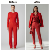 monochrome outfit before after | monochrome trend