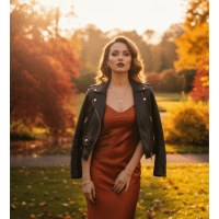 satin slip fall dress | trendy fall dresses