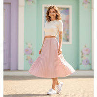 skirt crop top outfit | white sneakers outfit ideas