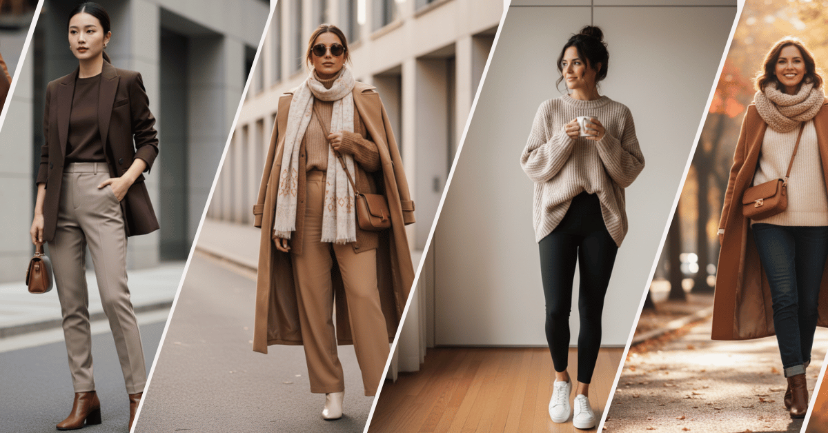 Fall 2025 Outfit Ideas Cozy Layers and Trendy Brown Looks