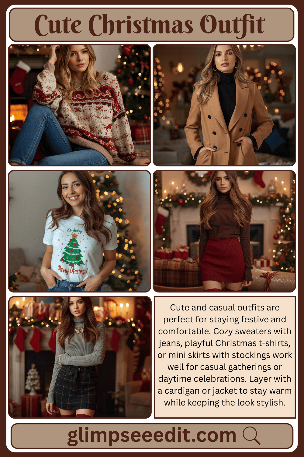 Cute and Casual Christmas Outfit Ideas
