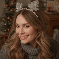 glittery christmas headband | cute and cozy christmas accessories ideas